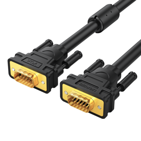 Кабель UGREEN VG101 VGA Male to Male Cable, 15 м, черный
