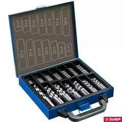 ЗУБР ПРОФ-А, 99 шт, (1-10 мм), сталь Р6М5, класс А, мет.бокс, набор сверл по металлу, Профессионал (29625-H99)