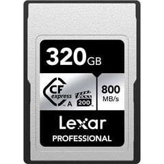 Карта памяти Lexar 320GB Pro CFexpress Type A Card SILVER 800 / 700