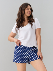 Шорты Н-141Х/джинс-крупныйгорох