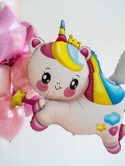 Фигура гелиевая Единорог летающий