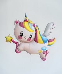Фигура гелиевая Единорог летающий