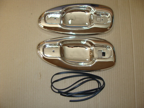 Накладка под ручки УАЗ-Патриот Хром до 2015 с уплотнителем (2 шт)