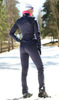 Женский утеплённый лыжный костюм Nordski Motion 2019 BlueBerry/Pink с лямками
