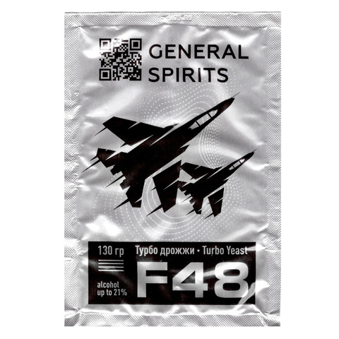 Спиртовые турбо дрожжи General Spirits F48, 130 г