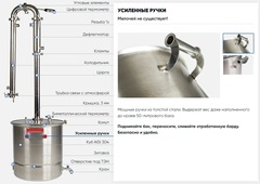 Самогонный аппарат Союз на 20л + подарок РПН Медь 1,0м