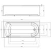 Aquatek NIK170-0000001 Ванна Ника прямоугольная 170*75см