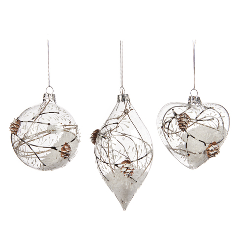 НАБОР НОВОГОДНИХ ИГРУШЕК PINECONE