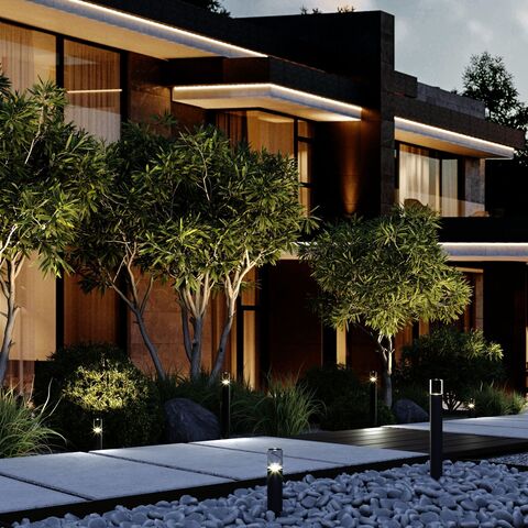 Грунтовый светодиодный светильник Elektrostandard Hidden 35166/F черный