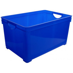 Ящик полипропиленовый синий 385х266х242 мм