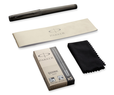 Ручка перьевая Parker Premier Monochrome Black Edition PVD F563, F (S0930500)