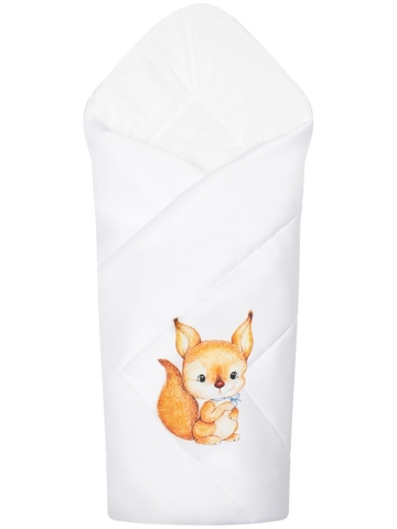 Зимний конверт-одеяло на выписку "Бельчонок" 300 г/м2