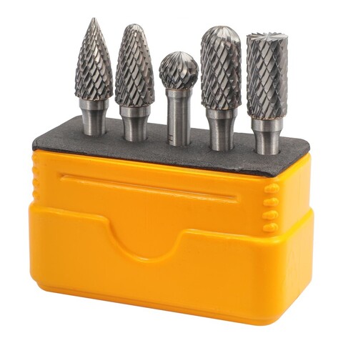 Набор бор-фрез твердосплавных 5шт HM S=6мм Mini-Box H-Tools 116004HT