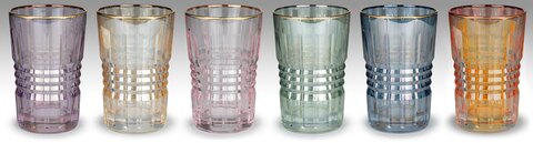 Набор высоких стаканов 6шт 12.5см Cre Art Taurus