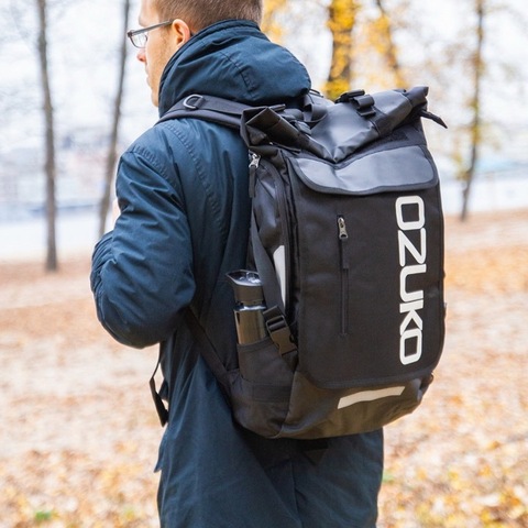 Картинка рюкзак городской Ozuko 8020 Black - 17