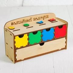 Дидактическая игра "Волшебный комодик "Пуговки"