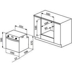 Встраиваемый духовой шкаф Korting OGG 771 CFW - схема