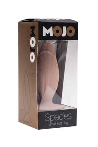 Анальная пробка на присоске MOJO SPADES SMALL телесного цвета - 8,5 см. - Seven Creations Mojo F0023Y4MPGAC