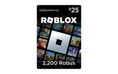 Карта оплаты Roblox 25 USD USA [Цифровая версия] (для ПК, цифровой код доступа)