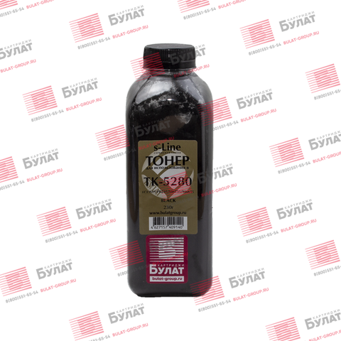 Тонер БУЛАТ s-Line TK-5280 для Kyocera ECOSYS P6235 (Чёрный, банка 230 г)