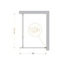 BelBagno KRAFT-L-1-120-C-Cr KRAFT-L-1-120-C-Cr Душевая перегородка с односторонним входом 1200x1950 мм