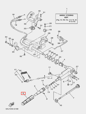 Ручка газа для лодочного мотора F20 Sea-PRO