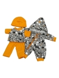 Домашний трикотажный комплект - Оранжевый. Одежда для кукол, пупсов и мягких игрушек.