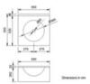 Nofer 13080.1.S Раковина подвесная