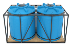 Емкости для хранения КАС изотермические, кассета 9000х2 ЕЗПИ 18000 л. вертикальные (4400x2200x2650см;синий) - арт.559612