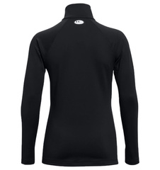 Женская теннисная куртка Under Armour Women's ColdGear Authentics 1/4 Zip - black/white