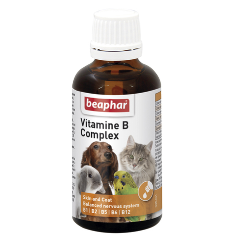 Кормовая добавка Beaphar Vitamine B Complex для всех домашних животных, 50 мл.