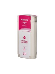 Струйный картридж Sakura B3P20A (№727 Magenta) для HP Designjet T920/T930/T1500/T1530/T2500/T2530, водорастворимый тип чернил, пурпурный, 130 мл.