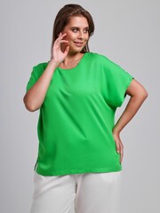 Блузка Летний драйв-4 Виотекс ЯРКО-ЗЕЛЁНЫЙ