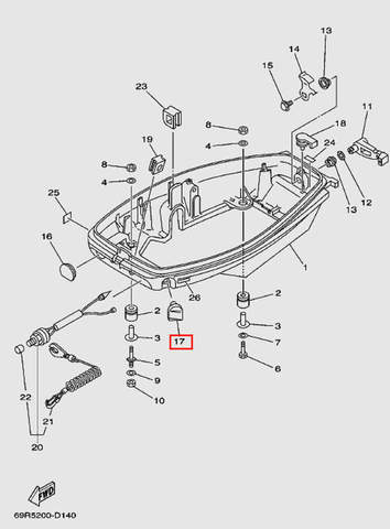 Заглушка для лодочного мотора Т30 Sea-PRO