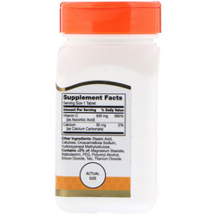 21st Century, Витамин С, 500 мг, 110 таблеток