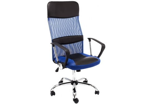 Офисное кресло для персонала и руководителя Компьютерное Arano синее 65*65*119