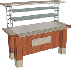 Стол с полками – Фуршет