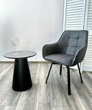 фото 2 Стул MAVERICK 360 град. поворот. HK007-10 Темно-серый, искусственная замша / черный каркас, М-City на profcook.ru