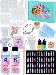 Набор с эпоксидной смолой Большой(30х21,5х5 см)(118-180 предм.; браслеты, кольца, подвески)