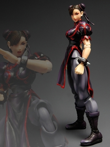 Super Street Fighter IV Play Arts Kai Figure - Chun Li Black