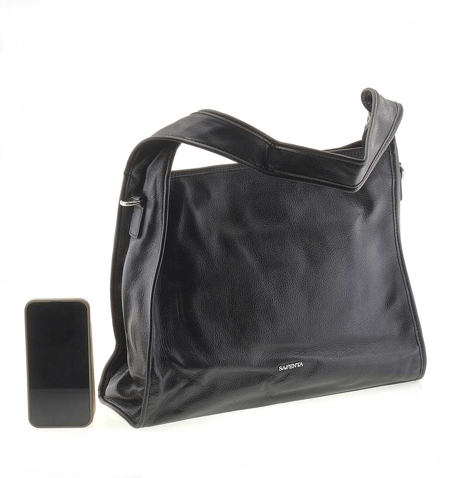 SAFENTA S91186-P ч черный Сумка натуральная кожа