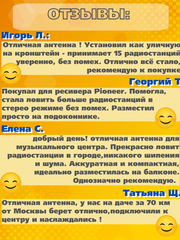 Tриада-8820 на магнитном основанииantenna.ru. Антенна ФМ наружная для музыкальных центров на магните уличная