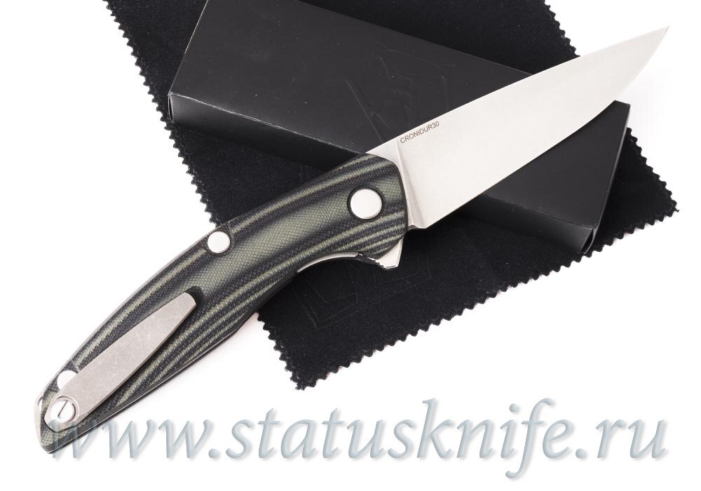 Нож Широгоров 111 Cronidur 30 G10 Green Black washers