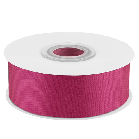 Лента Атласная (2,5см*22,85м) Фуше/Фуксия.