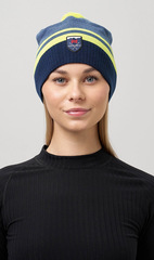 Шапка Nordski Move Jeans/Yellow