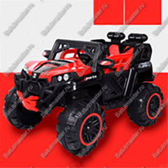 Детский электромобиль "LU Jeep" красный, стандартная комплектация