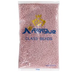
          Бисер Alingar размер №12 вес 450 гр., нежно-розовый глянец, непрозрачный, пакет