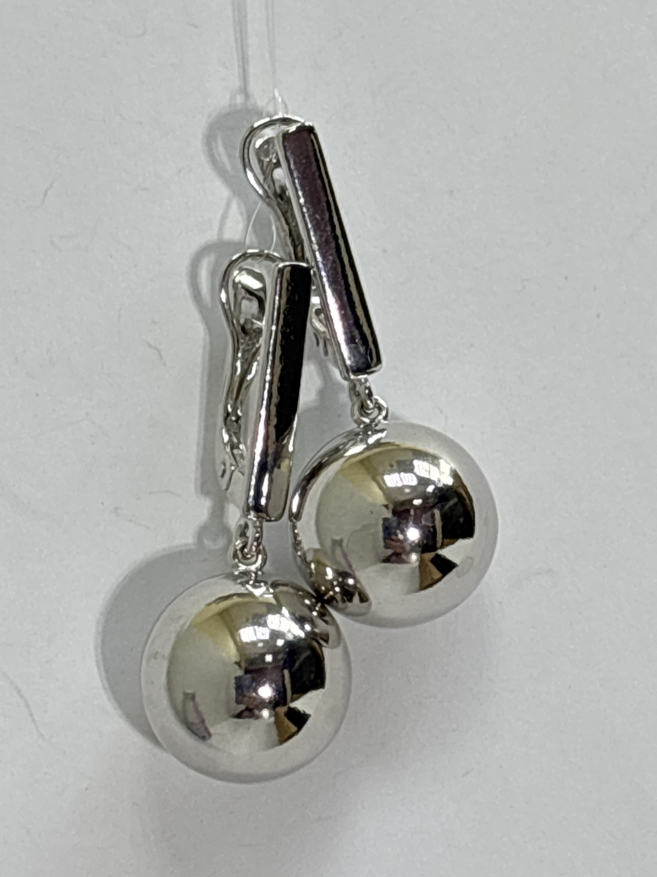 Шары 1,5  (серьги из серебра)