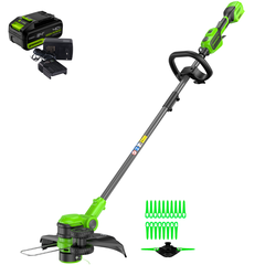 Триммер Greenworks GD24LT331K4 24V (33 см) аккумуляторный, с АКБ 4 А/ч и ЗУ