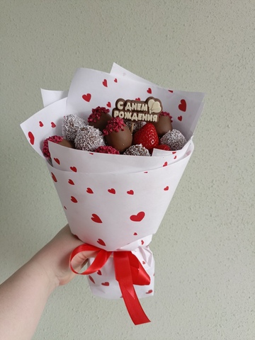 Букет из клубники в шоколаде 